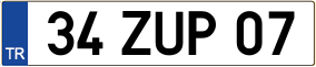 Trailer License Plate
